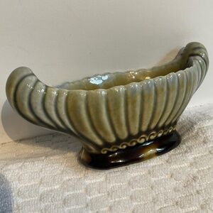 Vintage Wade Irish Porcelain Made in Ireland Vase Dish Blue/Green/Brown Glaze